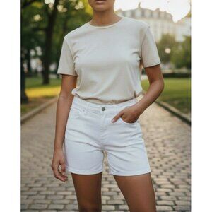 Old Navy Womens Size 10 Ivory Denim Shorts